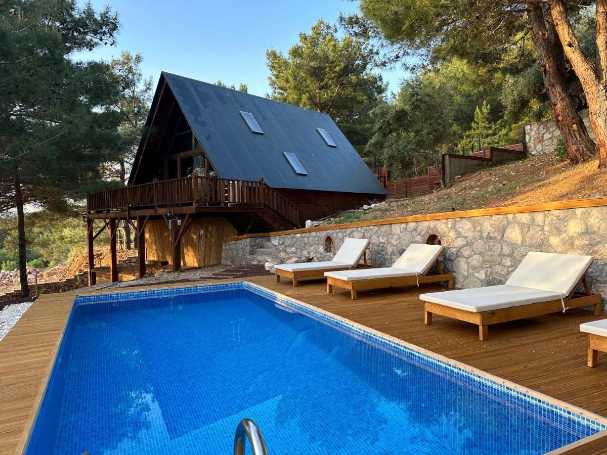 Panurlawoodenhouse Oezel Havuz& Sauna Mavi Εξωτερικό φωτογραφία
